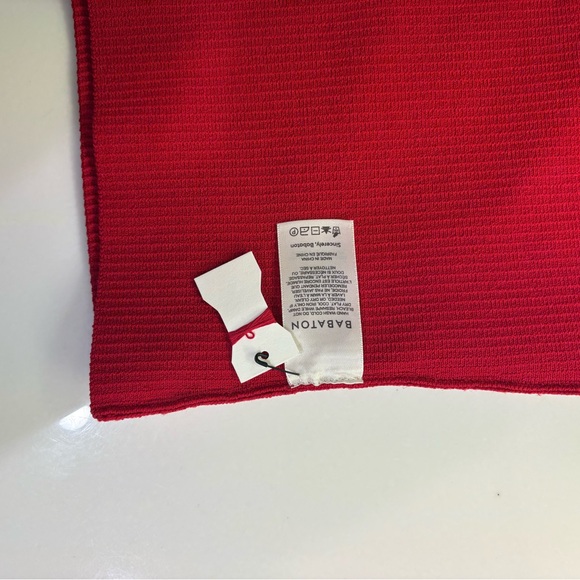 Aritzia - NWT Babaton Red Ribbed Women's Sweetheart Neckline Cap Sleeve Top - Picture 7 of 10